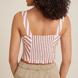 Maurices Stripes Corset Tank Top